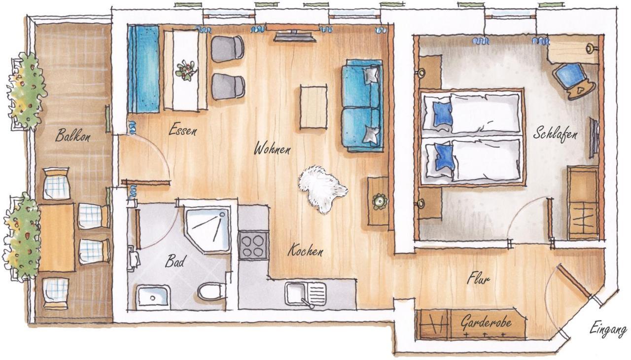 Apartment mit 1 Schlafzimmer